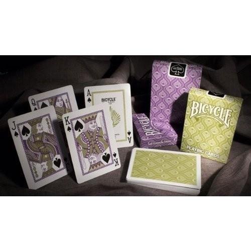 Bicycle Peacock 2Deck ／バイスクル　ピーコック2デックセット（Green&amp;Pu...