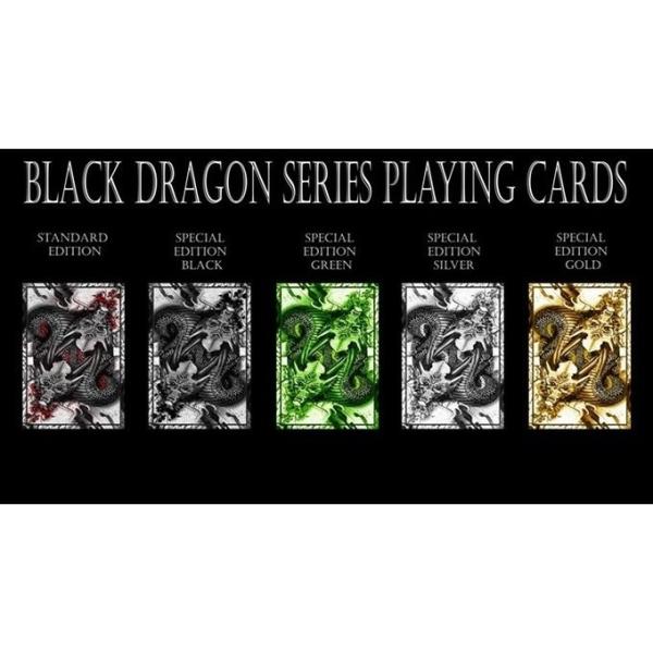 5Deck-Set　Black Dragon Series Playing Cards