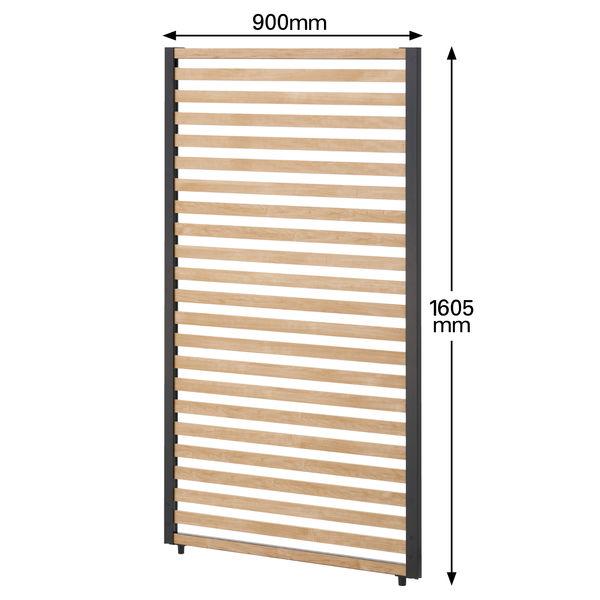 トーカイスクリーン　ブラックフレームパーティション　高さ1605mm×幅900mm　1枚