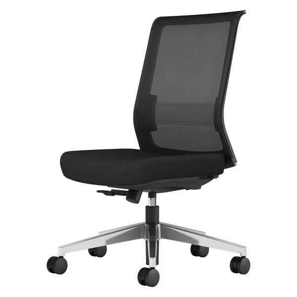 コクヨ エントリー2 ブラックアルミ脚 ブラック CCR-ET2A301D-WN 1脚