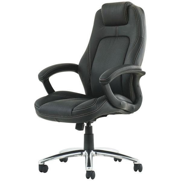 イトーキ カテドラR 本革 ブラック YCR-BL-EL 1脚