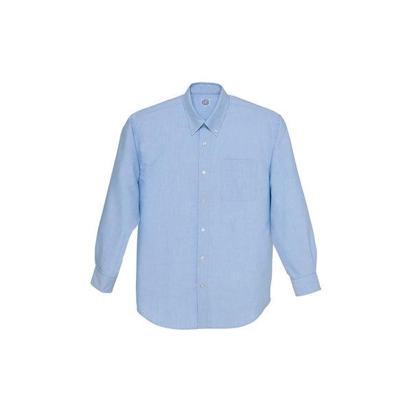 AITOZ（アイトス） ユニセックス 長袖オックスボタンダウンシャツ サックス M AZ-7822 ...