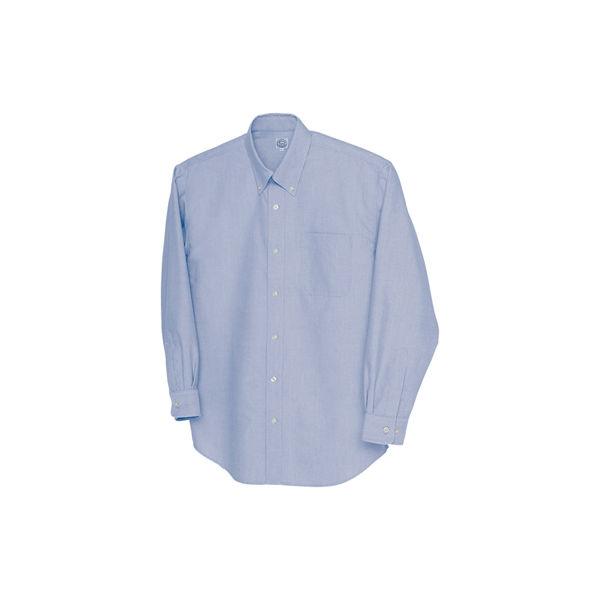 AITOZ（アイトス） ユニセックス 長袖オックスボタンダウンシャツ ネイビー S AZ-7822（...