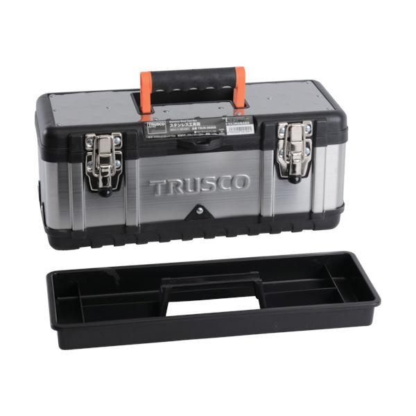 トラスコ中山 TRUSCO ステンレス工具箱 Sサイズ TSUS-3026S 1個 389-4851...