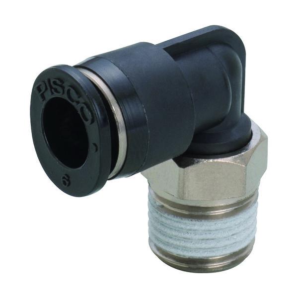 日本ピスコ PISCO チューブフィッティング ミニエルボチューブ6ネジR1/8色M PL6-01M...