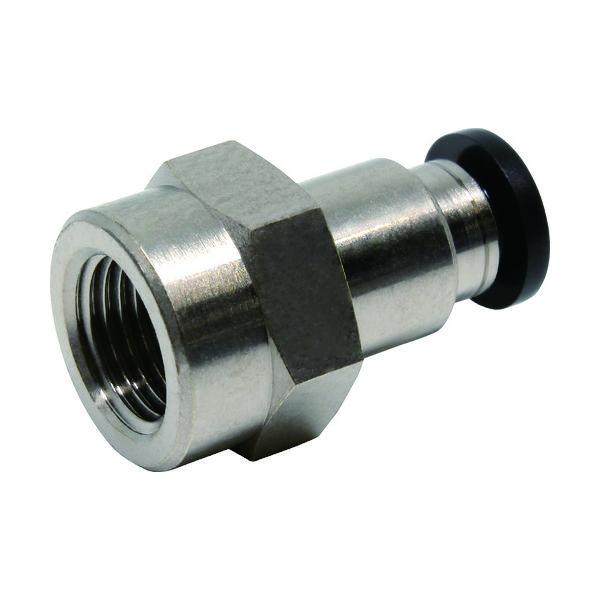 日本ピスコ PISCO チューブフィッティング メスストレートチューブ4ネジ01 PCF4-01 1...