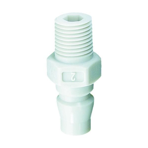 ジョプラックス 樹脂プラグ 相手側取付メネジRc(PT)1/4 JS-02W 1個 375-3859...