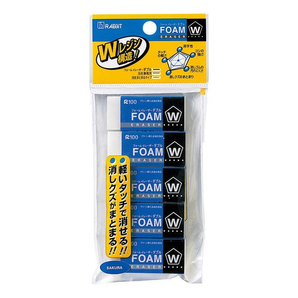 サクラクレパス フォームイレーザーW60-5P RFW-60-5P 5個（直送品）