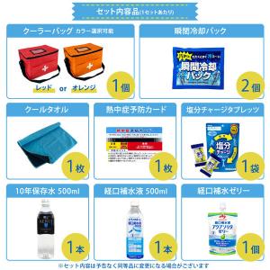 熱中症対策キット 9点 オレンジ 10セット ...の詳細画像2
