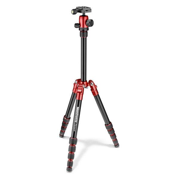マンフロット Elementトラベル三脚 スモール レッド MKELES5RD-BH 1台（直送品）