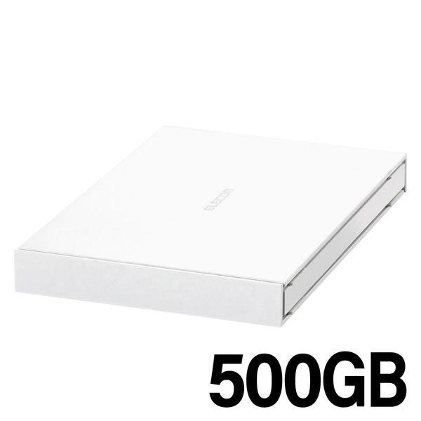 SSD 外付け ポータブル 500GB USB3.2(Gen1) 耐衝撃 ホワイト ESD-EJ05...