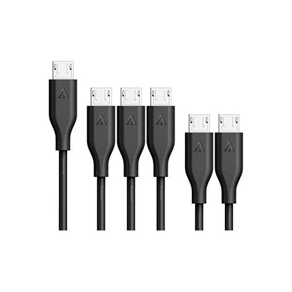 アンカー ＜6本セット＞Anker PowerLine Micro USBケーブル(ブラック) B8...