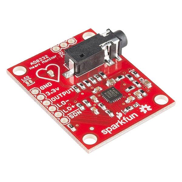 SparkFun AD8232搭載単極誘導心電モニター SFE-SEN-12650 1個（直送品）