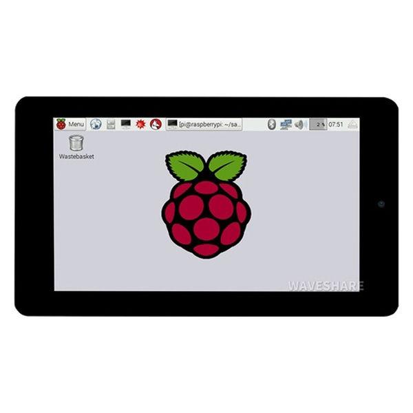 WAVESHARE ラズパイ用フロントカメラ付7インチタッチスクリーン液晶 WVGA WAVESHA...