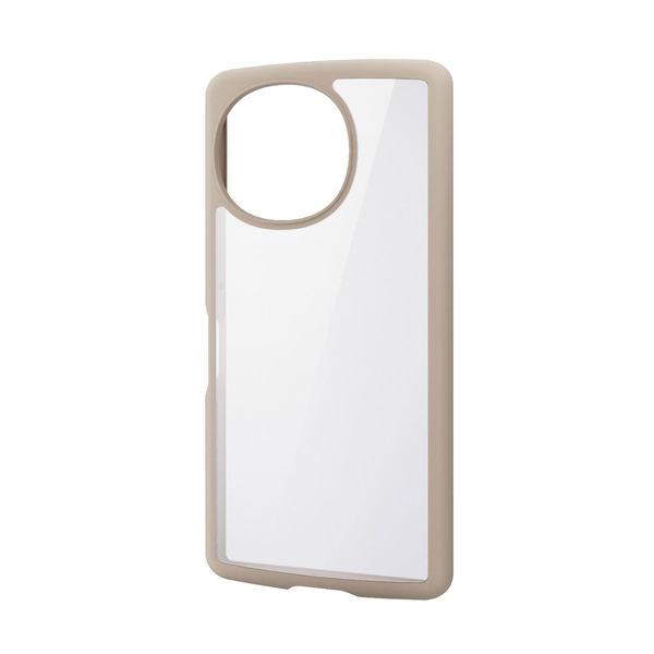 AQUOS R10 (SH-51F) ケース ハイブリッド 衝撃吸収 カフェオレ PM-S252TS...