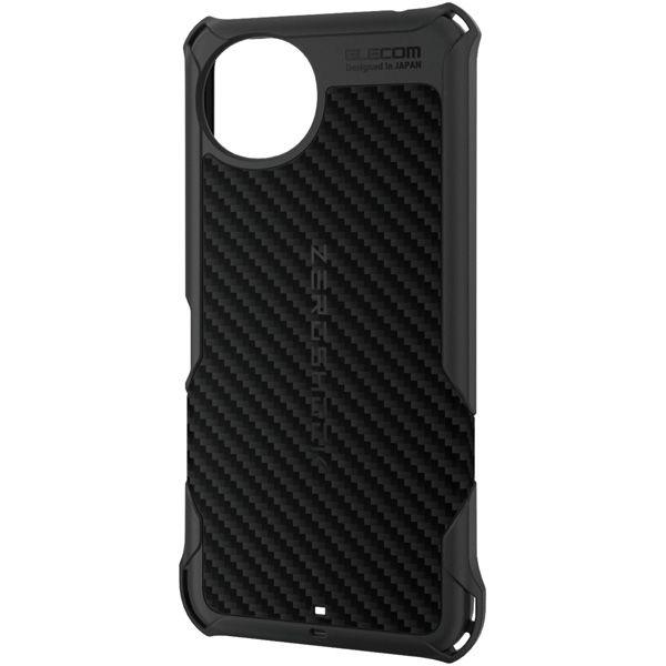 AQUOS wish5 (SH-52F) ケース ソフト グリップ ブラック PMWS251ZERO...