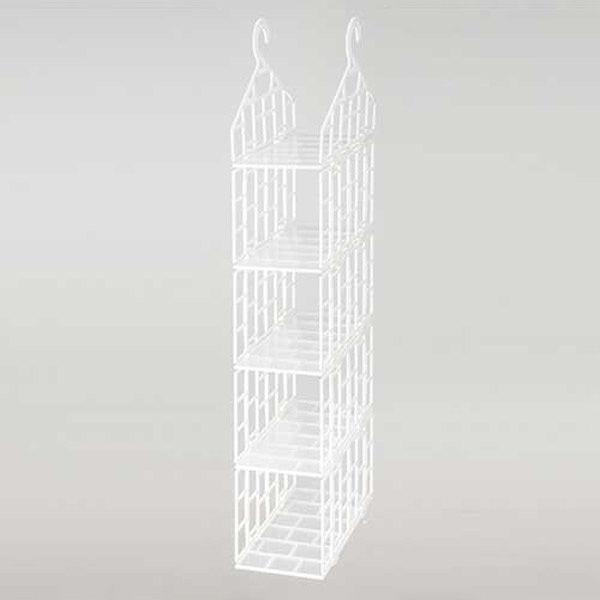 MISM 吊り下げラック スリム 5段 HR-S5 1セット(1個×8)（直送品）