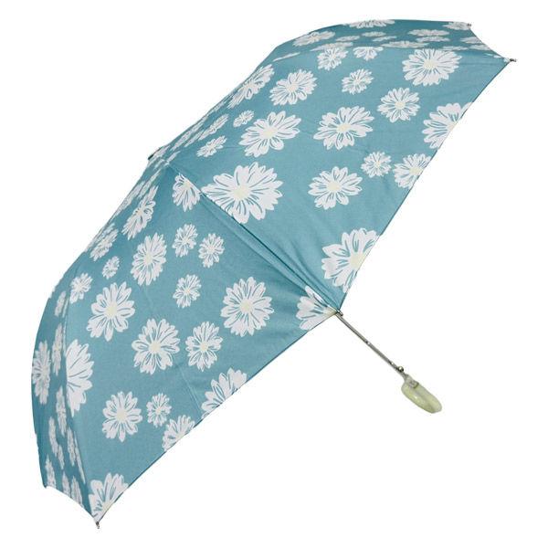 ローズ産業 傘 RIC55cm耐風楽ジャンディジートップレス折り ブルー 61556612 1本（直...