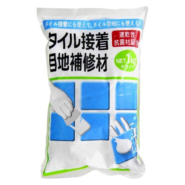 家庭化学工業 家庭化学 タイル接着目地補修材 1kg ホワイト 209935 1袋（直送品）