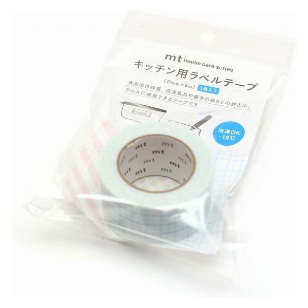 キッチン用ラベルテープ　方眼・ブルー MTHOU016 5個 カモ井加工紙（直送品）