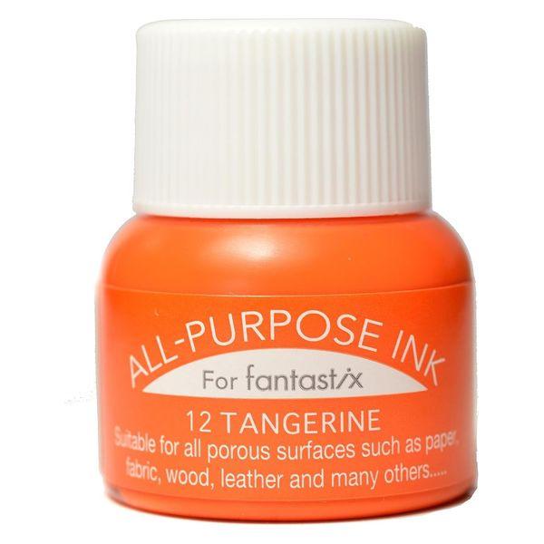 ツキネコ オールパーパスインク 多用途インク 布 皮革 紙 木材 15ml タンジェリン API-1...