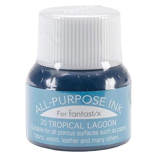 ツキネコ オールパーパスインク　多用途インク　布　皮革　紙　木材　15ml　トロピカルラグーン　AP...