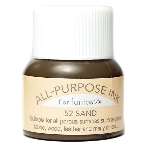 ツキネコ オールパーパスインク 多用途インク 布 皮革 紙 木材 15ml サンド API-52 1...