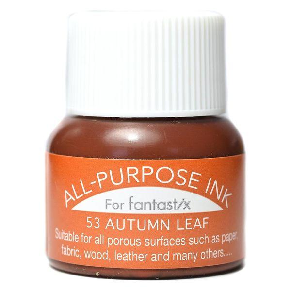 ツキネコ オールパーパスインク 多用途インク 布 皮革 紙 木材 15ml オータムリーフ API-...