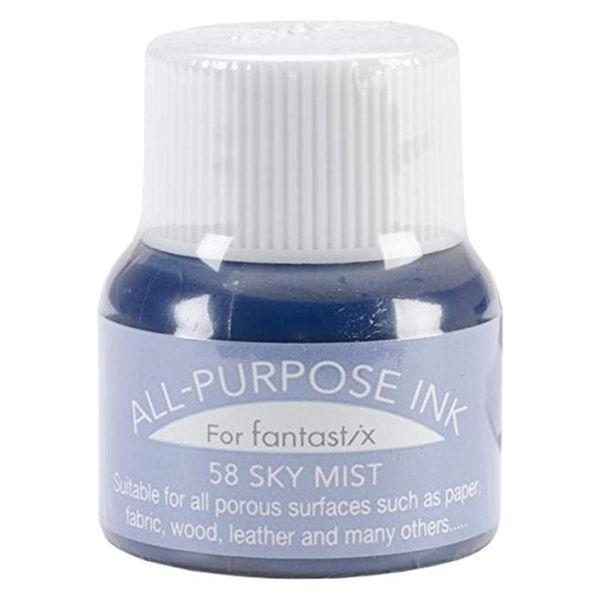 ツキネコ オールパーパスインク 多用途インク 布 皮革 紙 木材 15ml スカイミスト API-5...