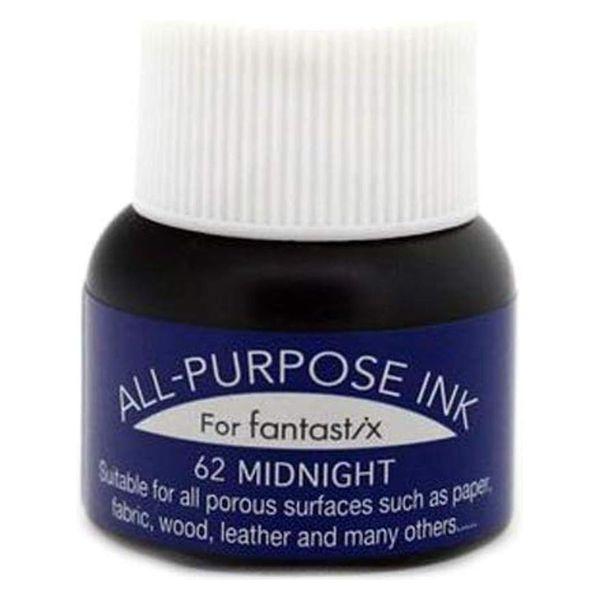 ツキネコ オールパーパスインク 多用途インク 布 皮革 紙 木材 15ml ミッドナイト API-6...