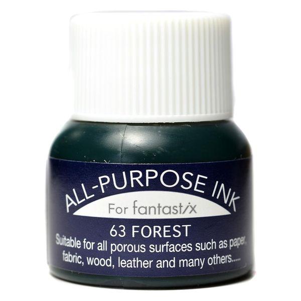 ツキネコ オールパーパスインク　多用途インク　布　皮革　紙　木材　15ml　フォレスト　API-63...
