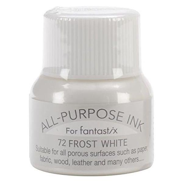 ツキネコ オールパーパスインク　多用途インク　布　皮革　紙　木材　15ml　メタリック　フロストホワ...