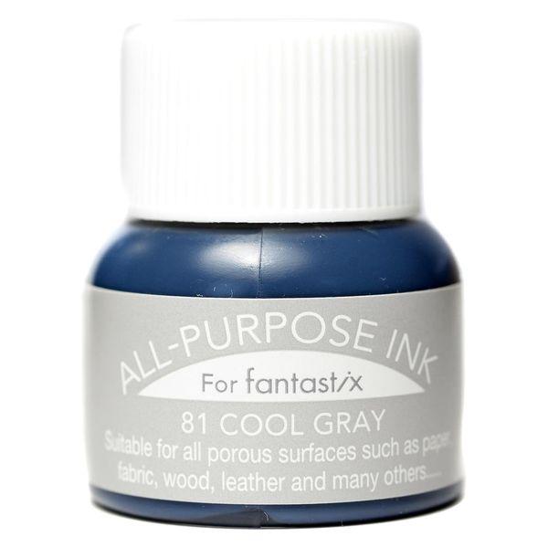 ツキネコ オールパーパスインク 多用途インク 布 皮革 紙 木材 15ml クールグレイ API-8...