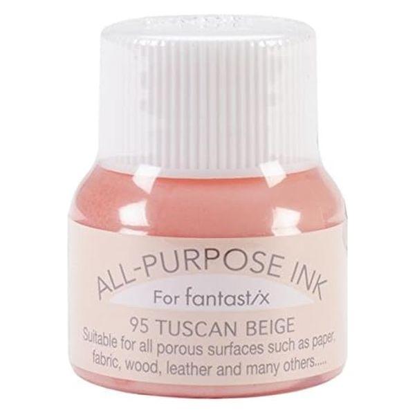 ツキネコ オールパーパスインク 多用途インク 布 皮革 紙 木材 15ml タスカンベージュ API...