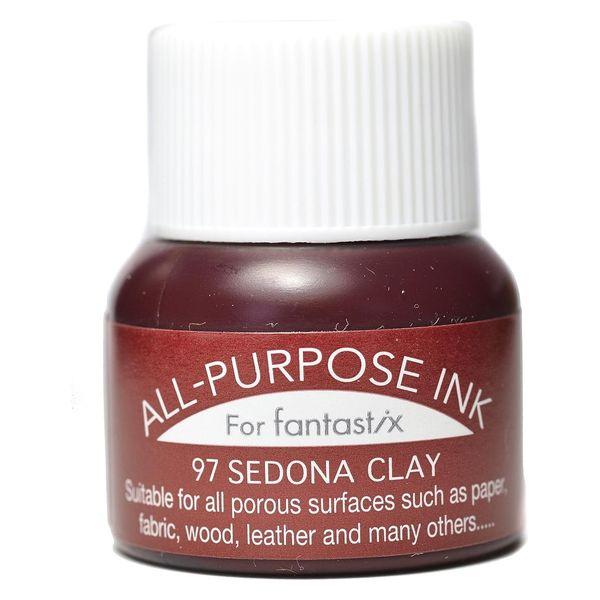 ツキネコ オールパーパスインク 多用途インク 布 皮革 紙 木材 15ml セドナグレイ API-9...