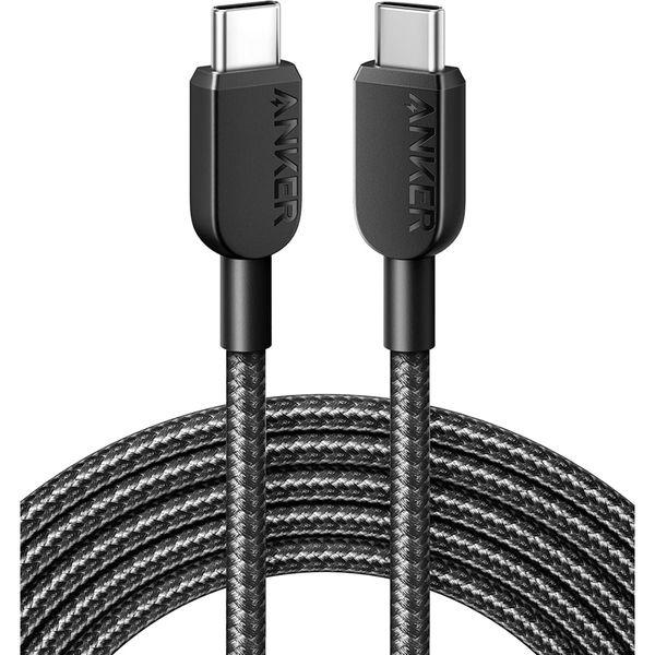 Anker Anker 310 高耐久ナイロン USB-C ＆ USB-Cケーブル(3.0m ブラッ...