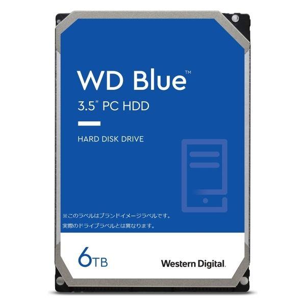 ウエスタンデジタル WD Blue 3.5インチ内蔵HDD 6TB SATA 6Gb/s 5400r...