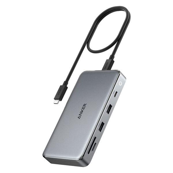 Anker Anker 563 USB-C ハブ(10-in-1 Dual 4K HDMI for ...