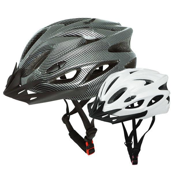 【2個セット】自転車用ヘルメット (ホワイト×1・ブラック×1) SG基準安全規格合格商品 男女兼用...