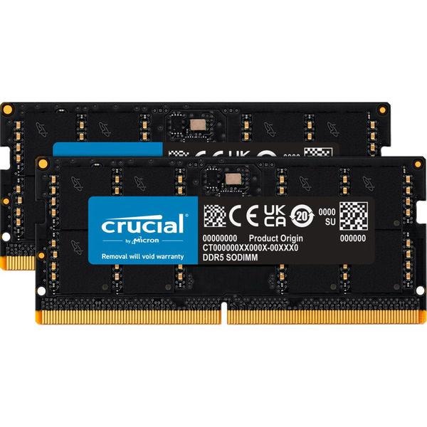 Crucial 64GB Kit(2x32GB)DDR5-5600 SODIMM CL46(16Gb...