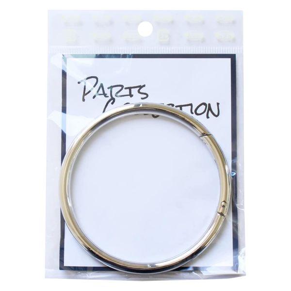 NBK 日本紐釦 BIGリングカラビナ 内径75mm シルバー S27-RING80-S　10個入り...