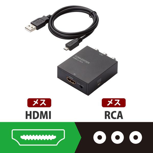 HDMI→RCA 変換アダプター HDMI[メス] - RCA[メス] ダウンスキャンコンバーター ...