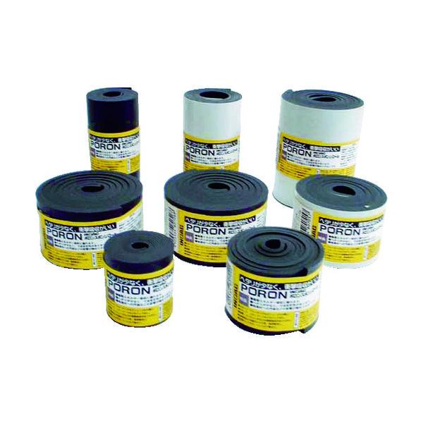 イノアック マイクロセルウレタンロールSlimFlex 黒 1.5×50mm×1M巻(テープ無) L...