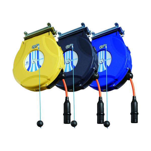 日平機器 日平 ハンディーエアーリール(ブレーキ付) ホース内径6.4×外径10mm 黒 HAP-2...