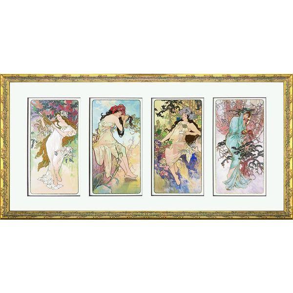 美工社 Four seasons(春夏秋冬) 絵画 ポスター GAM-62464 1個（直送品）