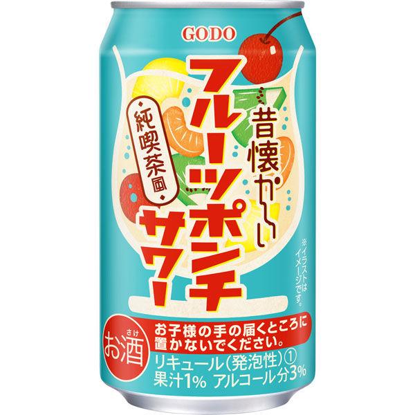 合同酒精 昔懐かしい フルーツポンチサワー 350ml×24 719972 1ケース（直送品）