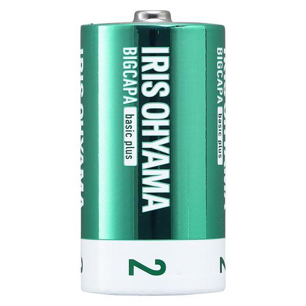 アイリスオーヤマ BIGCAPA basic plus アルカリ乾電池　単2形4本パック LR14B...