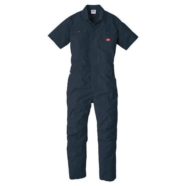 Dickies D-749 ストレッチCVC半袖ツナギ ネイビー 5L コーコス信岡 1着（直送品）