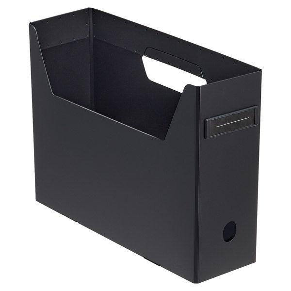 LIHITLAB Roomy ボックスファイル ハイタイプ　A4 ブラック F291-24 2冊（直...