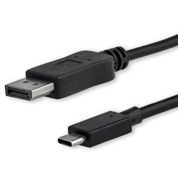 USB-C - DP 1.2 ケーブル／1m／ブラック　CDP2DPMM1MB　1個　StarTec...